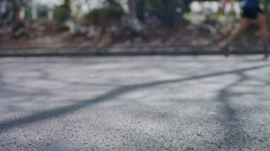 Maraton koşucular tanınmaz şehir sokak üzerinde