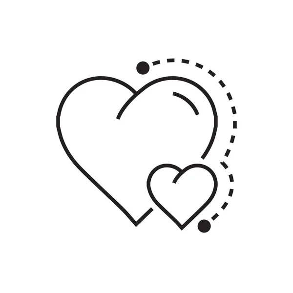 Стиль міні-іконки серця — стоковий вектор
