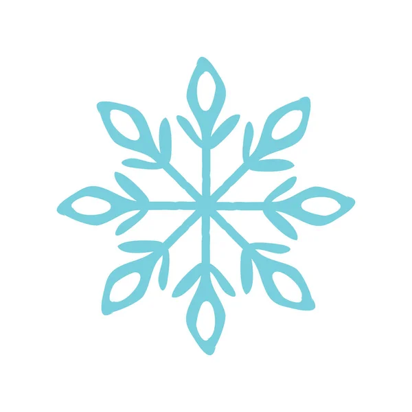 Kerstmis sneeuwvlok pictogram Rechtenvrije Stockvectors