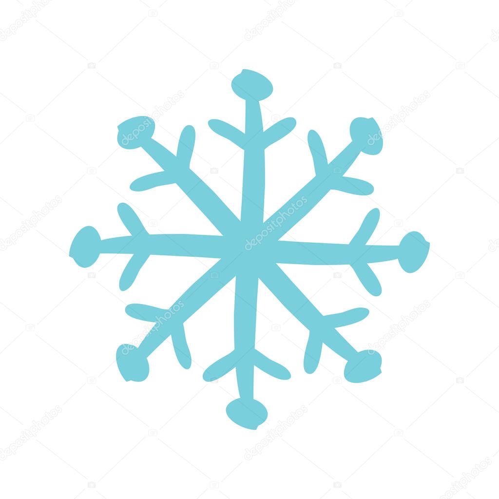 Christmas snow icon symbol