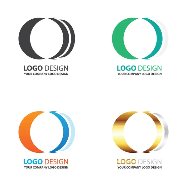 Logo cercle design vecteur ensemble — Image vectorielle