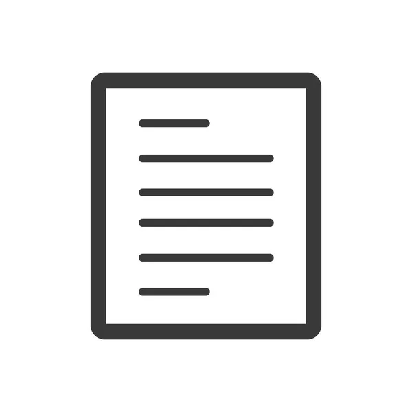 Línea de papel de oficina icono — Vector de stock