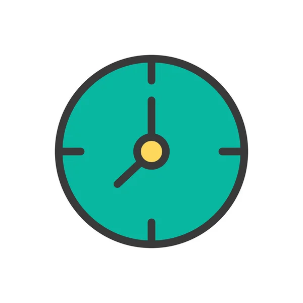 Horloge icône design dessin animé style — Image vectorielle