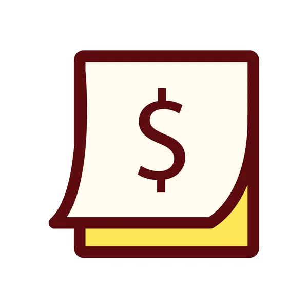 Krétapapír két szimbólum rajzfilm stílusú ikonnal — Stock Vector