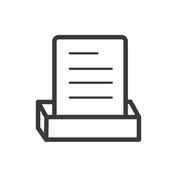 Archivo de documento icono estilo de línea — Archivo Imágenes Vectoriales