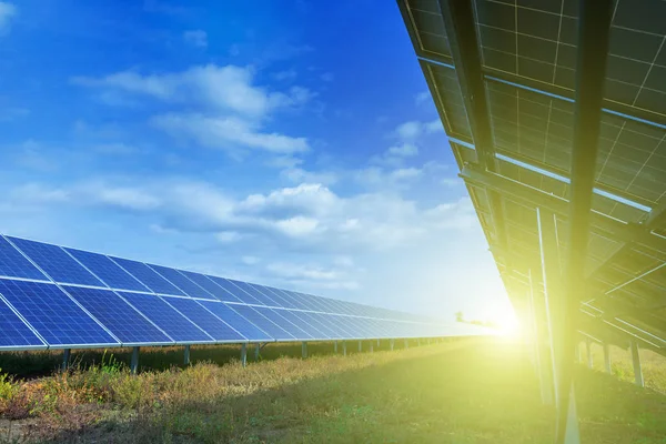 Solar panels, photovoltaic, alternative source environmentally f — Stock Photo, Image