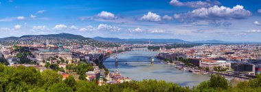 Macaristan Budapeşte başkenti f panoramik cityscape bakış