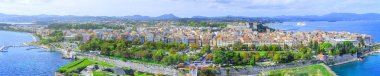 Güzel yaz panoramik hava manzara. Anc görünümünü