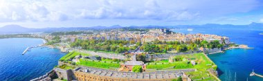 Güzel yaz panoramik hava manzara. Anc görünümünü