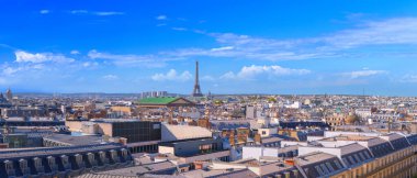 Havadan görünümü büyük panorama Paris, Güney-Batı bölümü, şehir merkezi,