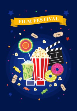 Sinema ve filmler Icon set