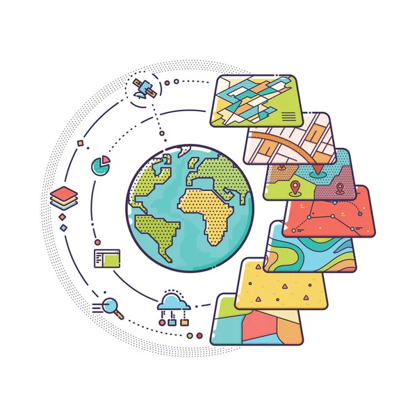 Gis data Vector Art Stock Images | Depositphotos
