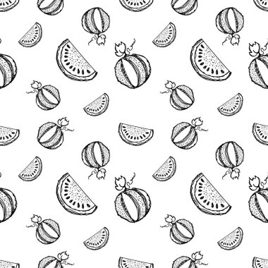 Seamless pattern, endless background vector