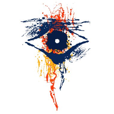 Sanatsal çizilen illüstrasyon