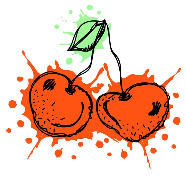 手工绘制的水果 — 图库矢量图片