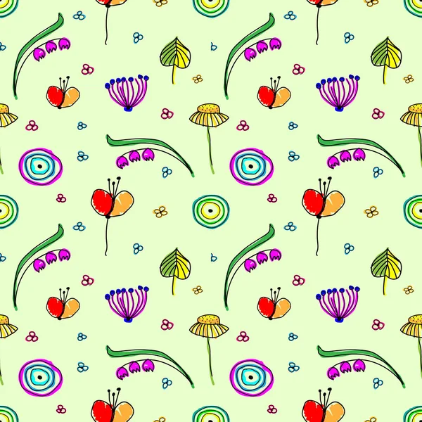Vector seamless pattern, graphic illustration