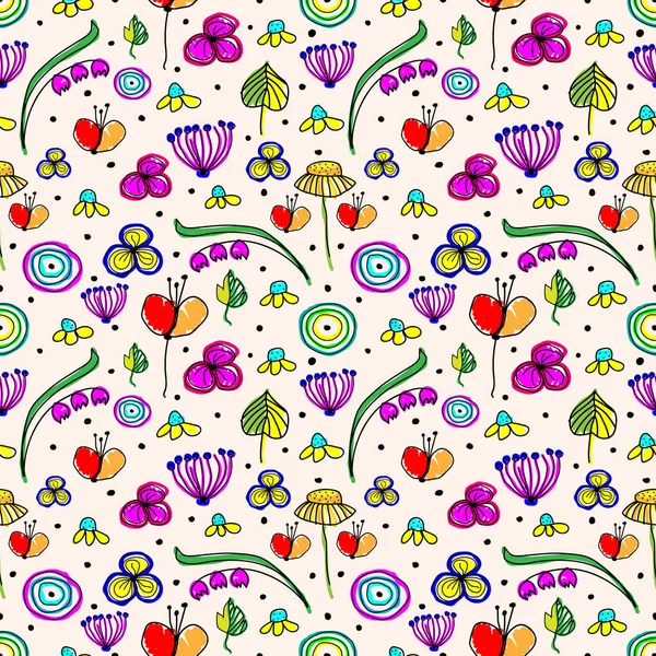 Vector seamless pattern, graphic illustration