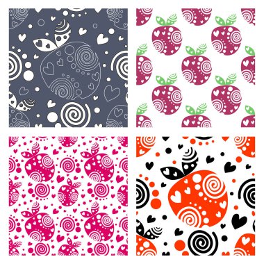 Vektör Dikişsiz desen, grafik illüstrasyon