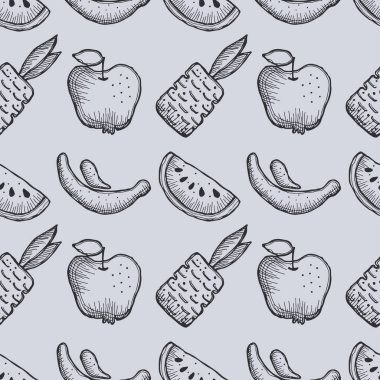 Vektör Dikişsiz desen, grafik illüstrasyon