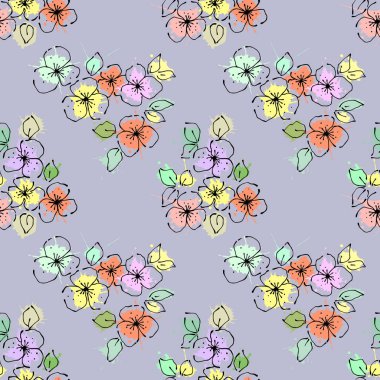 Vektör Dikişsiz desen, grafik illüstrasyon