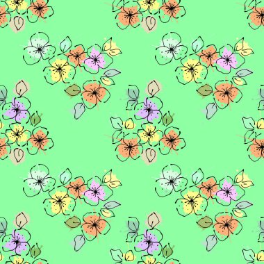 Vektör Dikişsiz desen, grafik illüstrasyon