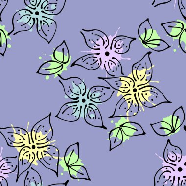 Vektör Dikişsiz desen, grafik illüstrasyon