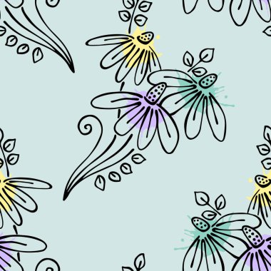 Vektör Dikişsiz desen, grafik illüstrasyon