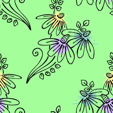 Vektör Dikişsiz desen, grafik illüstrasyon