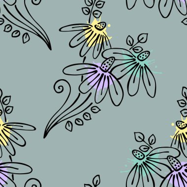 Vektör Dikişsiz desen, grafik illüstrasyon