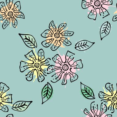 Vektör Dikişsiz desen, grafik illüstrasyon