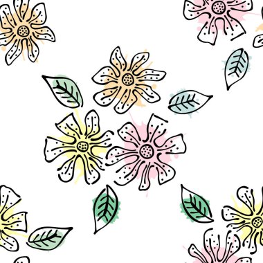 Vektör Dikişsiz desen, grafik illüstrasyon