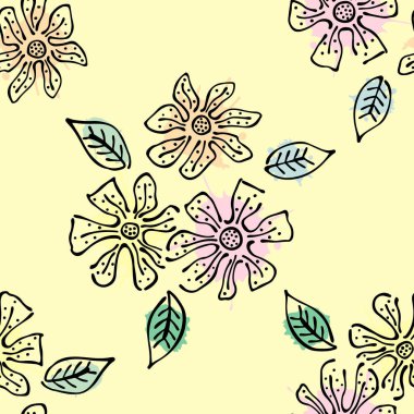 Vektör Dikişsiz desen, grafik illüstrasyon