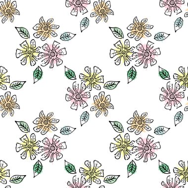 Vektör Dikişsiz desen, grafik illüstrasyon