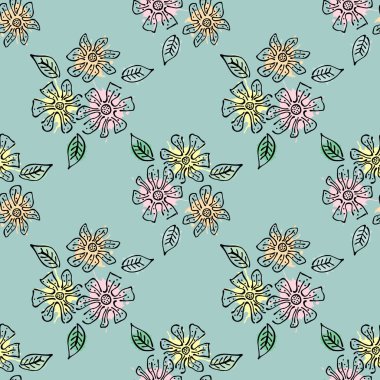 Vektör Dikişsiz desen, grafik illüstrasyon