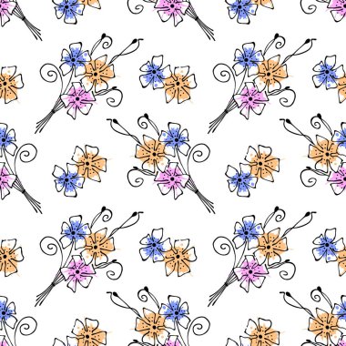 Vektör Dikişsiz desen, grafik illüstrasyon