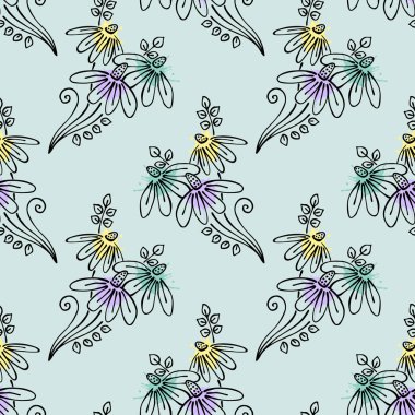 Vektör Dikişsiz desen, grafik illüstrasyon