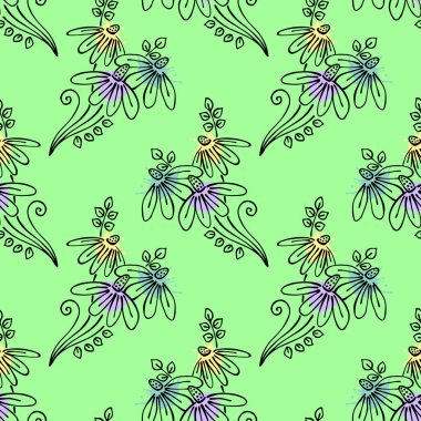 Vektör Dikişsiz desen, grafik illüstrasyon