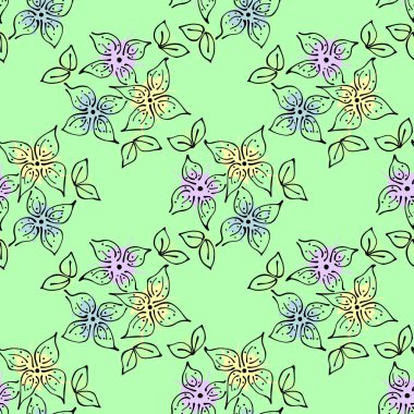 Vektör Dikişsiz desen, grafik illüstrasyon