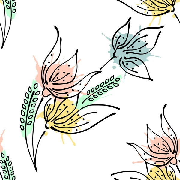 Vektör Dikişsiz desen, grafik illüstrasyon