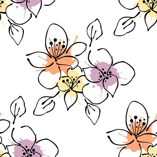 Vektör Dikişsiz desen, grafik illüstrasyon