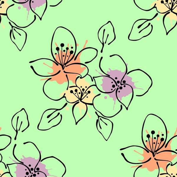 Vektör Dikişsiz desen, grafik illüstrasyon