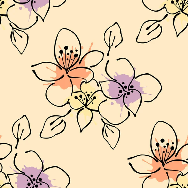 Vektör Dikişsiz desen, grafik illüstrasyon