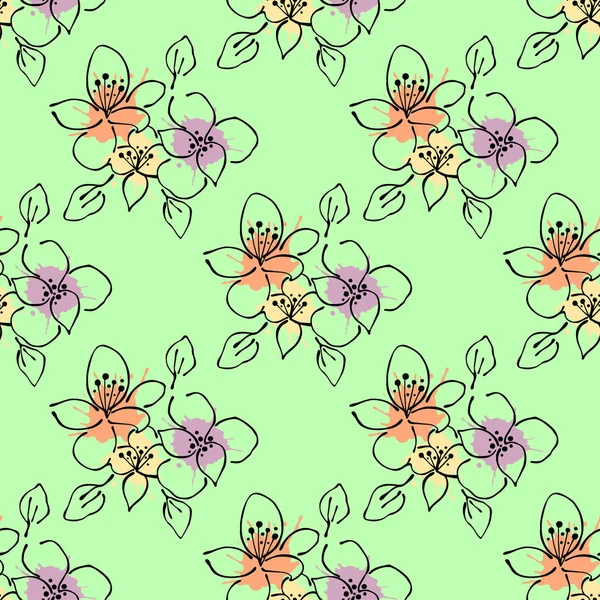 Vektör Dikişsiz desen, grafik illüstrasyon