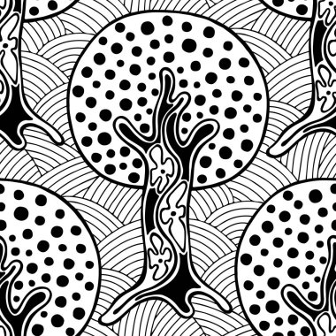 Vektör Dikişsiz desen, grafik illüstrasyon