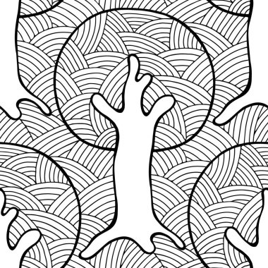 Vektör Dikişsiz desen, grafik illüstrasyon