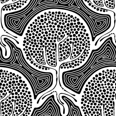 Vektör Dikişsiz desen, grafik illüstrasyon