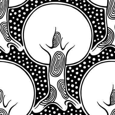 Vektör Dikişsiz desen, grafik illüstrasyon