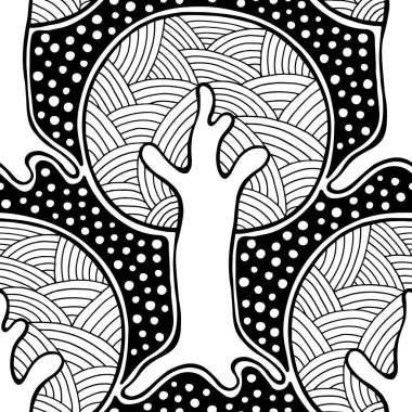 Vektör Dikişsiz desen, grafik illüstrasyon