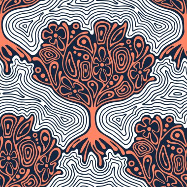 Vektör Dikişsiz desen, grafik illüstrasyon