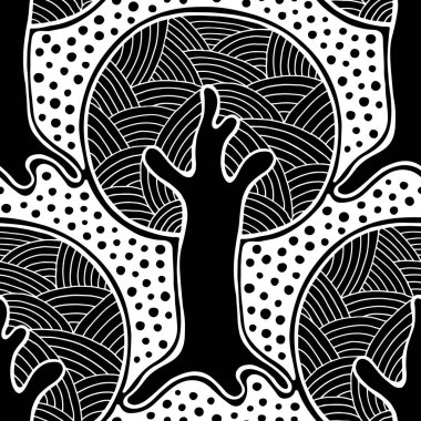 Vektör Dikişsiz desen, grafik illüstrasyon